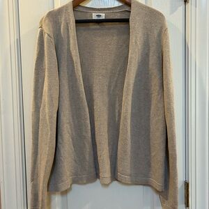Old Navy Tan Open Front Cardigan